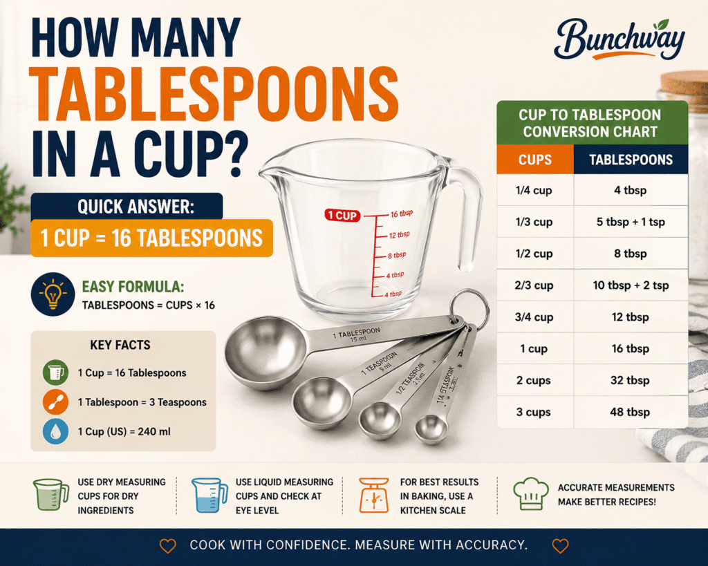 How Many Tablespoons in a Cup How Many Tablespoons in a Cup