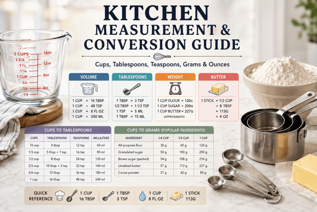 Kitchen Measurement and Conversion